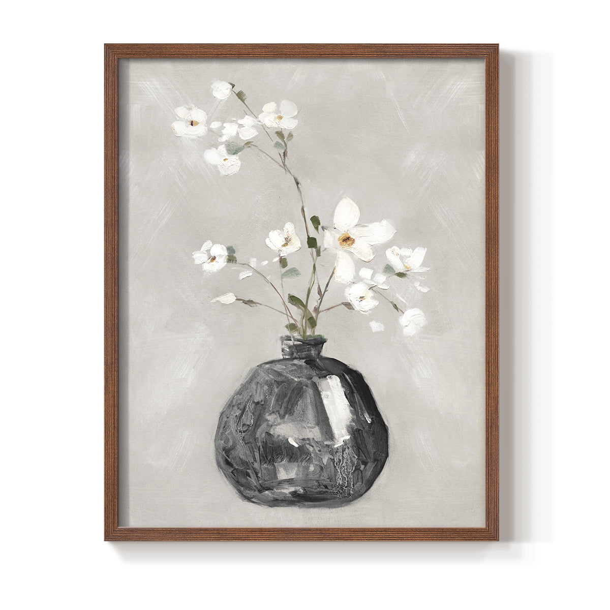 Cottage Spring II Framed Print in Brown Solid Wood Framed Print No Nail Hanging