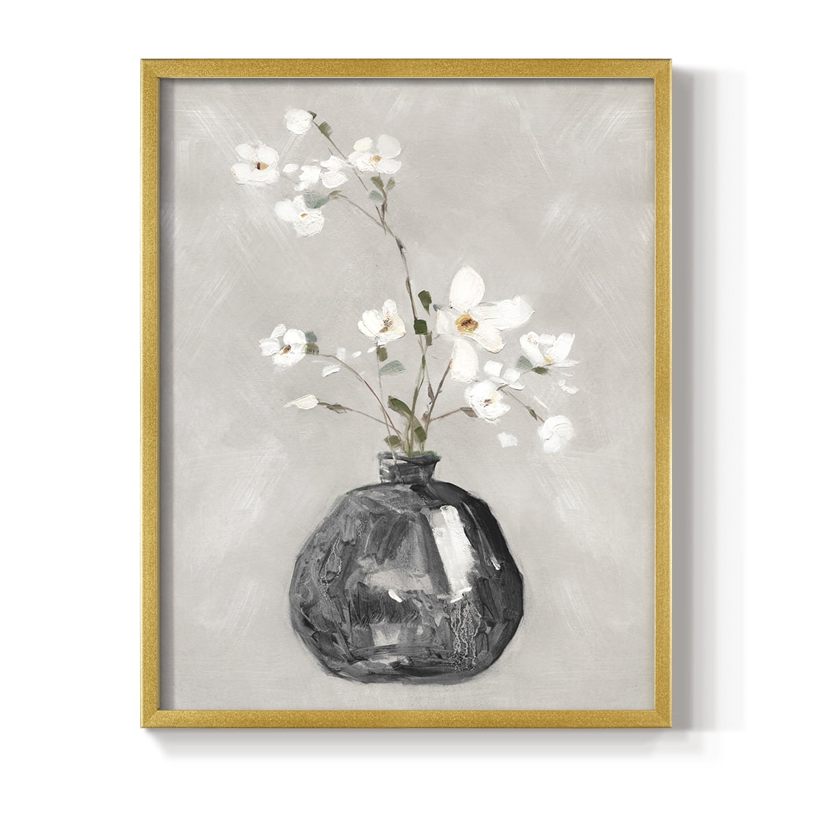 Cottage Spring II Framed Print in Gold Solid Wood Framed Print No Nail Hanging