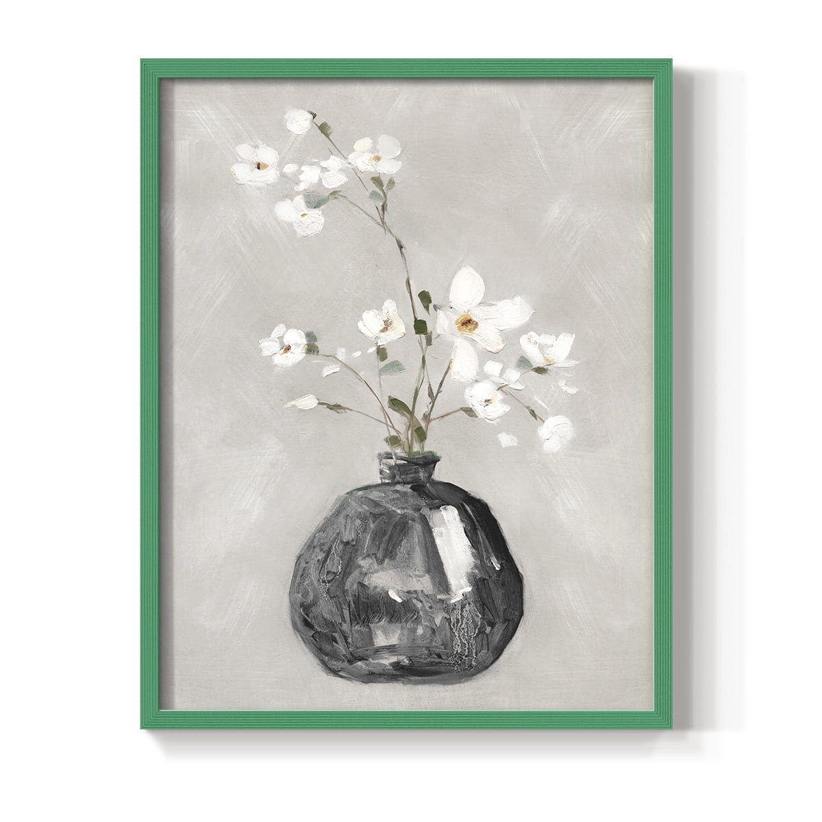 Cottage Spring II Framed Print in Green Solid Wood Framed Print No Nail Hanging