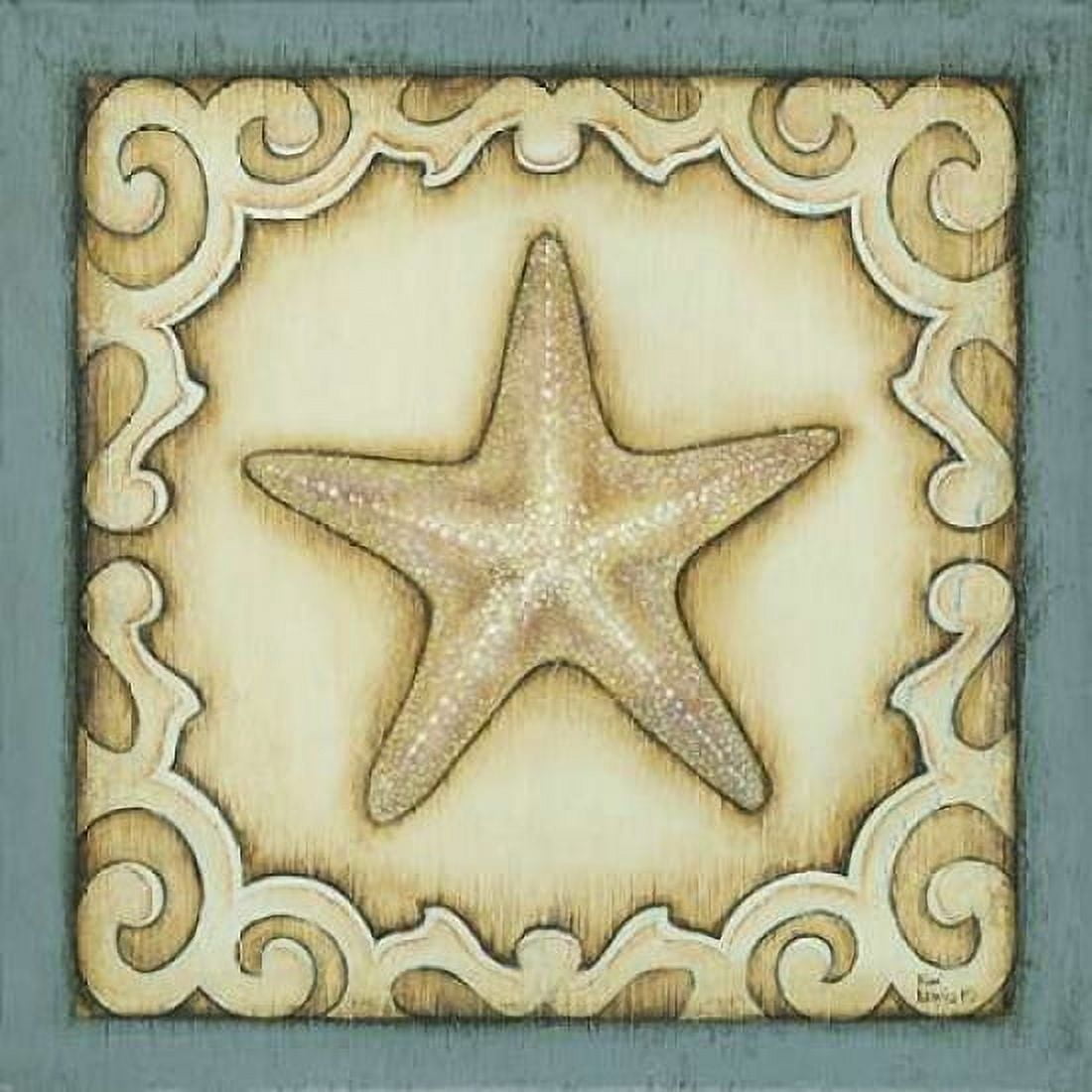 Cottage Starfish Canvas Art - Kim Lewis (24 x 24)