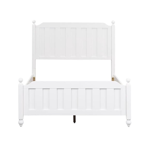 Cottage View White Full Panel Bed