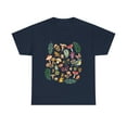 thumbnail image 1 of Cottage core Aesthetic Mushrooms, butterflies and bird T-Shirt, 1 of 3