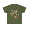 thumbnail image 1 of Cottage core Aesthetic Mushrooms, butterflies and bird T-Shirt, 1 of 3