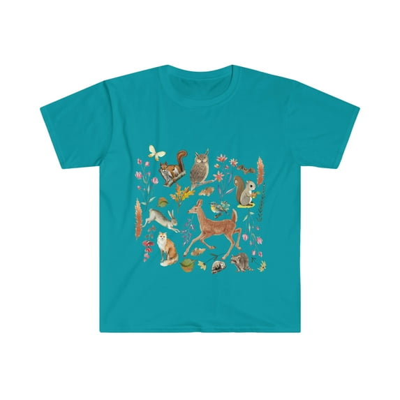 Cottage core Wildlife Animals Botanical T-Shirt