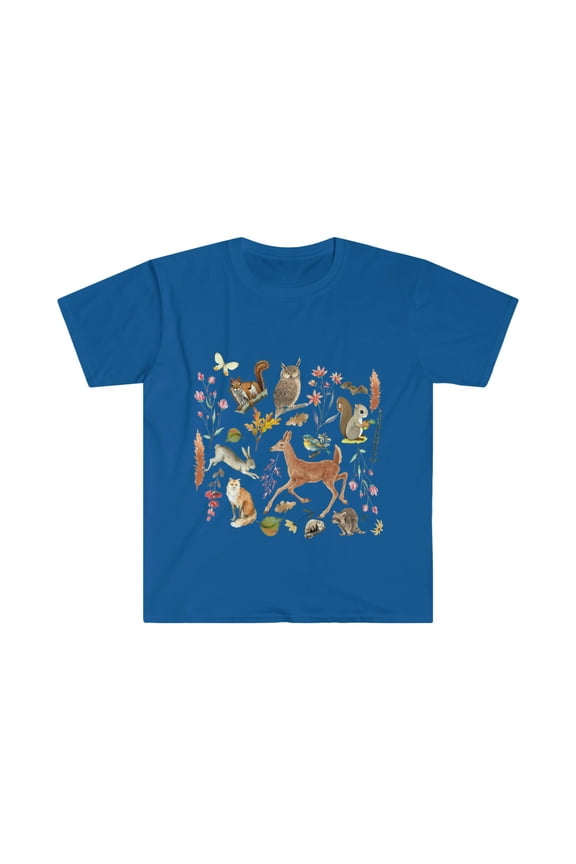 Cottage core Wildlife Animals Botanical T-Shirt