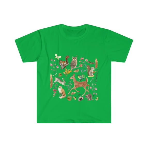 Cottage core Wildlife Animals Botanical T-Shirt