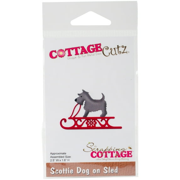 CottageCutz Die-Scottie Dog On Sled