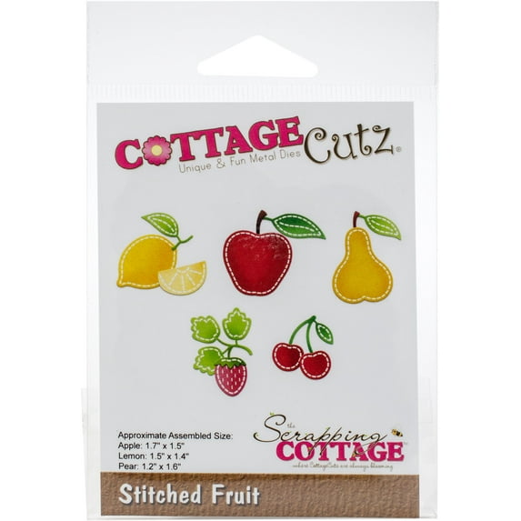 CottageCutz Die-Stitched Fruit 1.2" To 1.7"