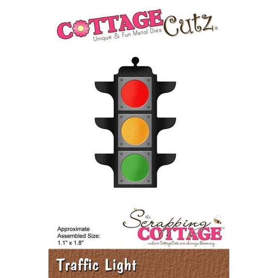 CottageCutz Die-Traffic Light 1.1"X1.8"
