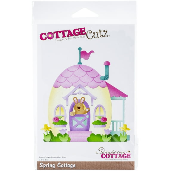 CottageCutz Dies, Spring Cottage 3.3"X3.5"