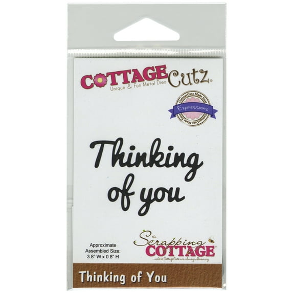 CottageCutz Expressions Die-Thinking Of You 3.8"X.8"