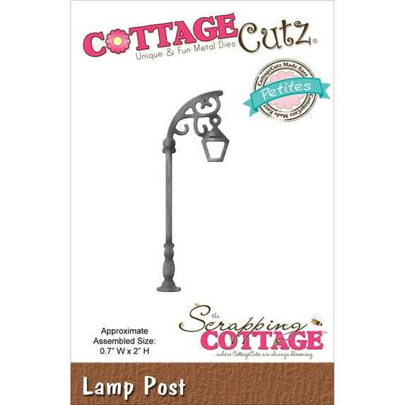 CottageCutz Petites Die -Lamp Post .7"X2", Pk 2, CottageCutz