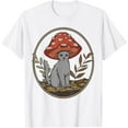 thumbnail image 1 of Cottagecore Aesthetic Cat with Mushroom Hat Unisex T-Shirt for Men Women Kids Toddler,White Color,Size 2T, 1 of 5
