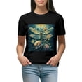 thumbnail image 1 of Cottagecore Aesthetic Floral Dragonfly Graphic Girls Women T-Shirt, 1 of 3