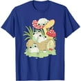 thumbnail image 1 of Cottagecore Aesthetic Frog Lying on Mushroom Cute Unisex T-Shirt for Men Women Kids Toddler ,Royal Blue Color,Size 4XL, 1 of 5