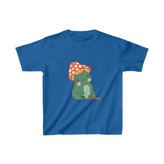 Cottagecore Aesthetic Frog Slug Cute Vintage Kids T-Shirt