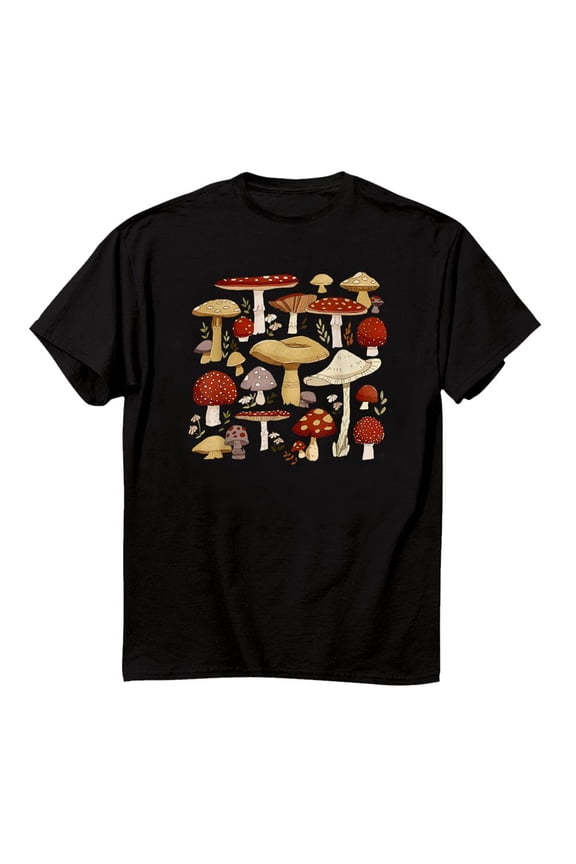 Cottagecore Aesthetic Goblincore Mycology Shrooms Mushroom Nature Unisex T-Shirt, S-5XL