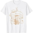 thumbnail image 1 of Cottagecore Aesthetic Mushroom Snail Goblincore Mycology Softstyle Unisex T-Shirt,White Color,Size 3XL, 1 of 5