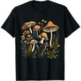 thumbnail image 1 of Cottagecore Aesthetic Mushrooms And Plants Women T-Shirt, 1 of 4