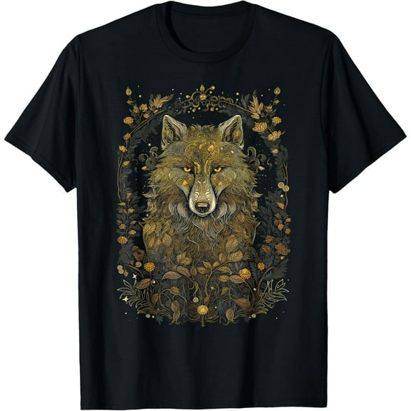 Cottagecore Aesthetic Wolf, Men, Women T-Shirt Shirts