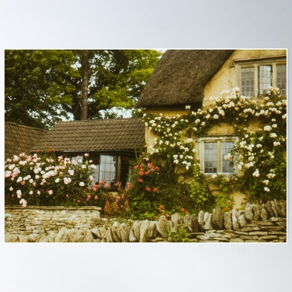 Cottagecore Dream House Poster Wall Art, Modern Wall Decor For Living Room Bedroom, 16x24 UNFRAMED