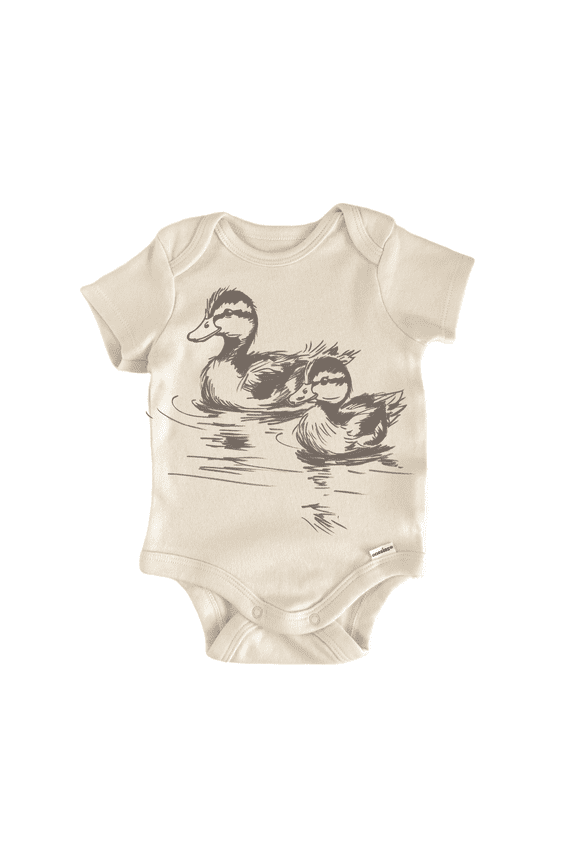 Cottagecore Duck Boho Newborn Baby Bodysuit