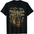 thumbnail image 1 of Cottagecore Floral Aesthetic Dragonfly Women Girls T-Shirt, 1 of 4