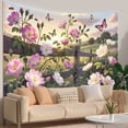 thumbnail image 1 of Farmhouse Tapestry Wall Hanging,Wildflower Neutral Garden Tapestries for Dorm Room Decor, Boho Wall Art,Bed Throw,Sofa Cover,60"x40", 1 of 7
