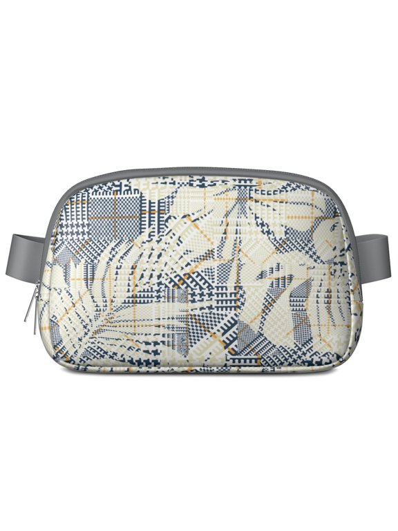 Cottagecore Floral Waist Bag – Wildflower Fanny Pack with Hummingbird, Roses & Watercolor Garden Bloom