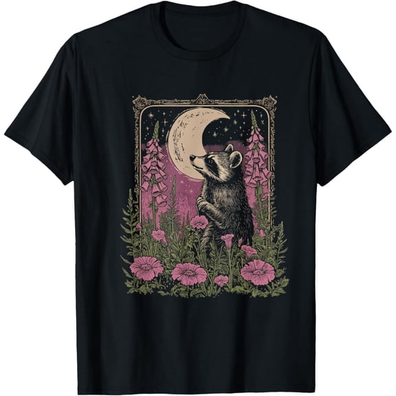 Cottagecore Flower Floral Moon T-Shirt, F854 Tshirt All Size S-5XL
