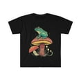 thumbnail image 1 of Cottagecore Frog Aesthetic Fairy Mushroom Goblincore T-Shirt, 1 of 3