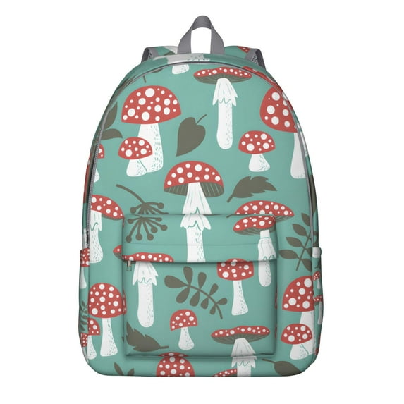 Cottagecore Fungi Backpack, Durable School Bag Featuring Vintage Mushroom and Magical Forest Design