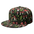 thumbnail image 1 of Cottagecore Fungi Snapback Hat - Unisex Flat Brim Cap with Aesthetic Fungi Print - Adjustable Streetwear Fashion Hat, 1 of 5