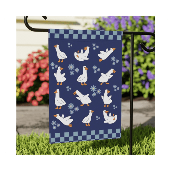 Cottagecore Geese Flag Spring Summer Flag 28x40 POLE NOT INCLUDED House Flag