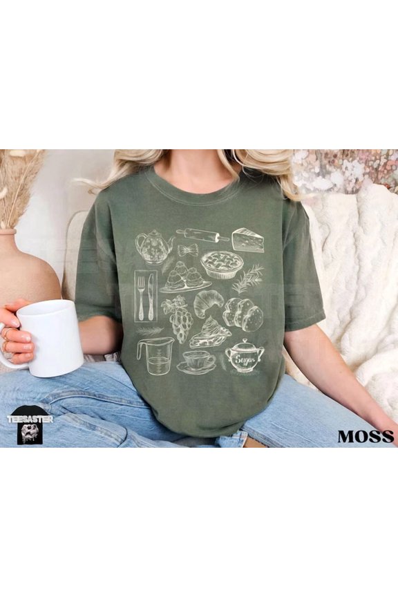 Cottagecore Kitchen T-Shirt Cozy Home Baking Aesthetic Gift Idea