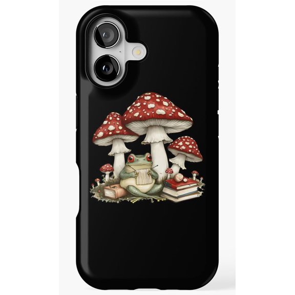 Cottagecore Knitting Frog Phone Case for iPhone 11 12 13 14 15 16 17 Pro Max