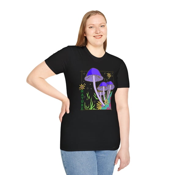 Cottagecore Mushroom, Gildan Unisex Softstyle T-Shirt, Graphic Tee, S-3XL