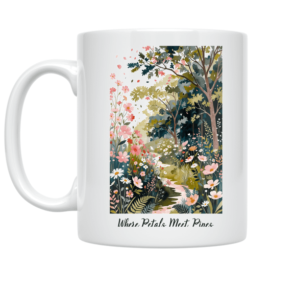 Cottagecore Nature Art - Nature Enthusiast - 11 oz Ceramic Coffee Mug