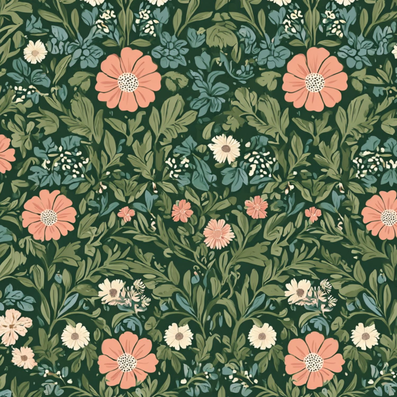 Cottagecore Peel and Stick Wallpaper 23.6in x 9.8ft Floral Botanical Soft Pink White Flowers Green Contact Paper Vinyl Waterproof Self Adhesive Wall Paper for Bedroom Shelf Cabinet Renter Friendly