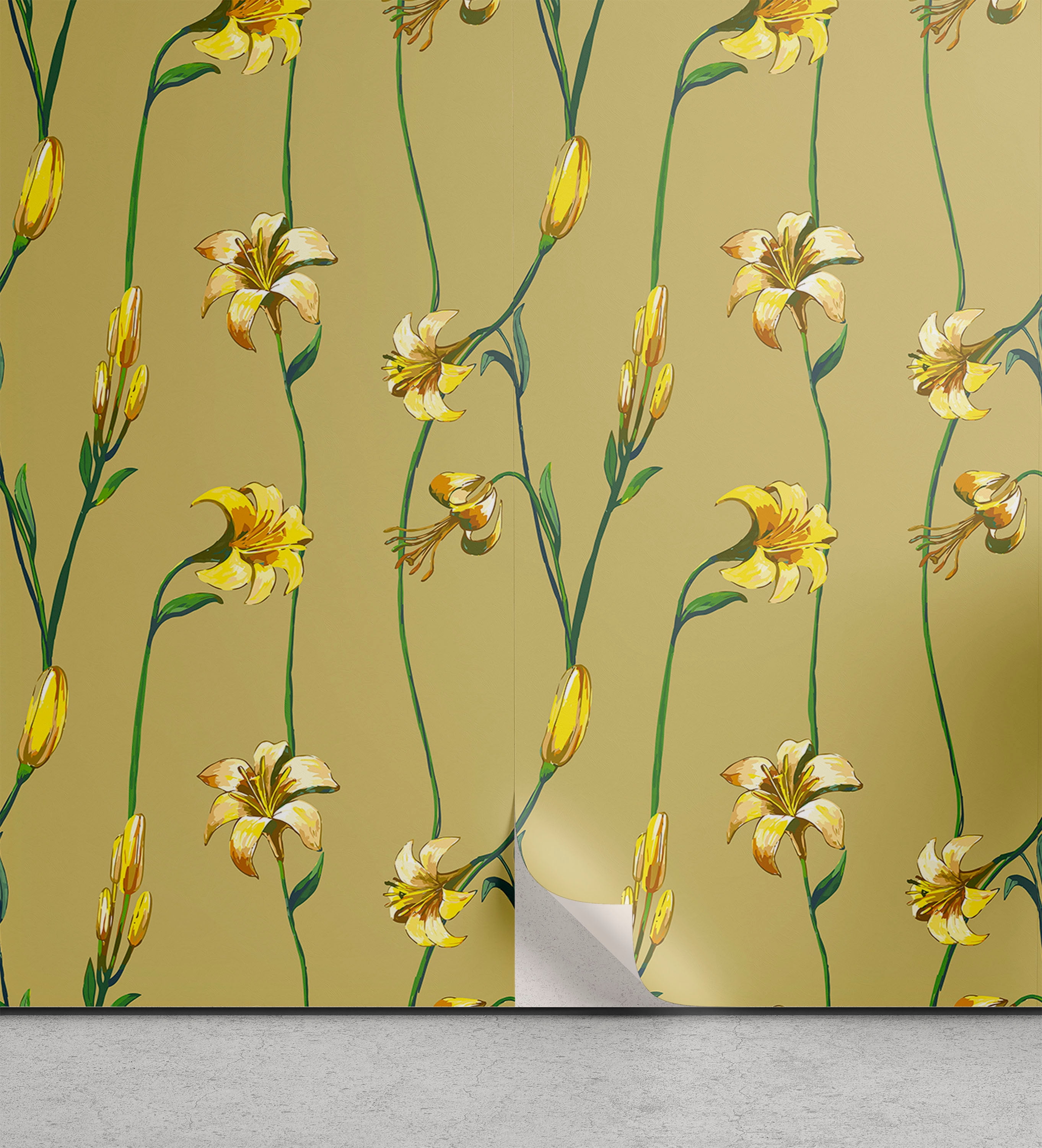 Cottagecore Peel & Stick Wallpaper for Home, Garden Scene Springtime