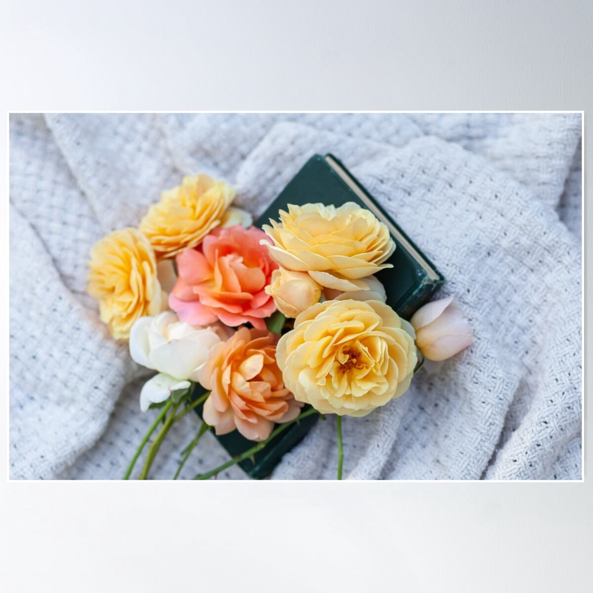 Cottagecore Roses Poster Wall Art, Modern Wall Decor For Living Room ...