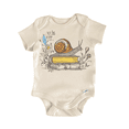 thumbnail image 1 of Cottagecore Snail Books Newborn Baby Bodysuit, 1 of 6