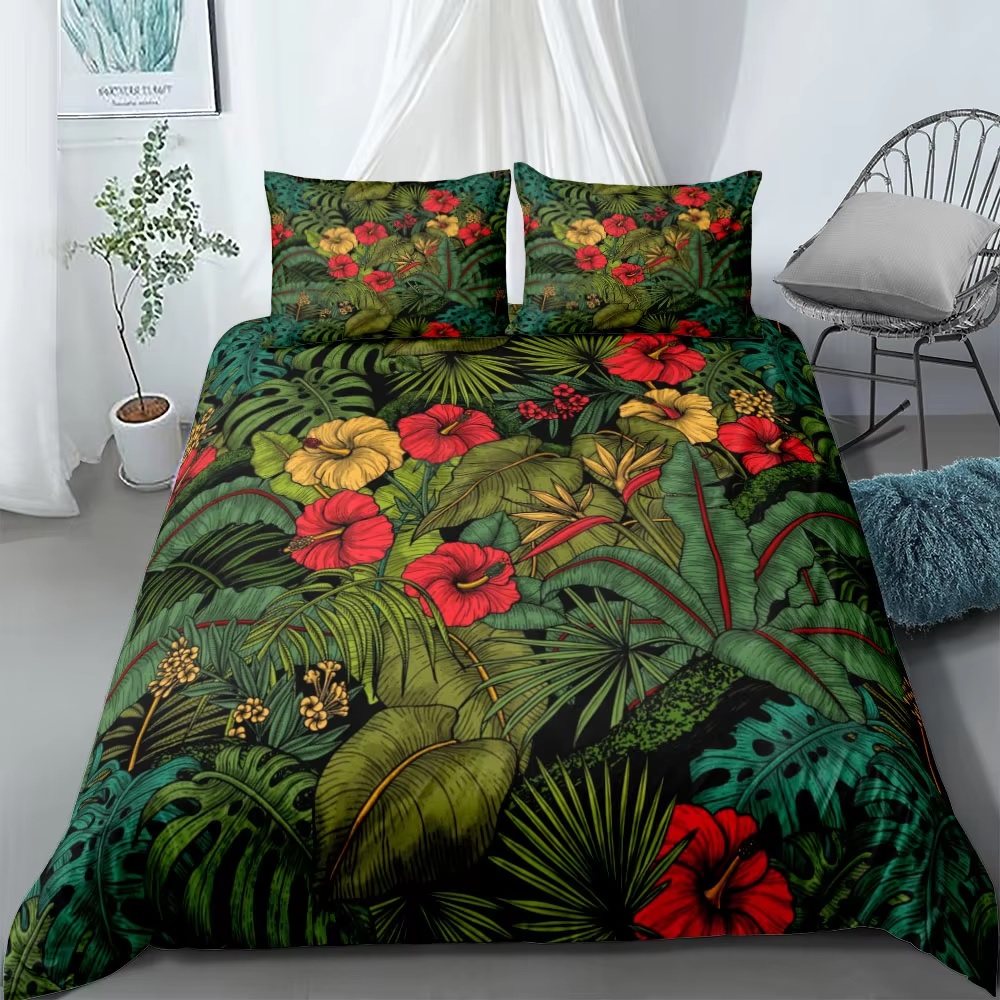 Cottagecore Trees Duvet Cover Set King Double Full Twin Single Size Bed