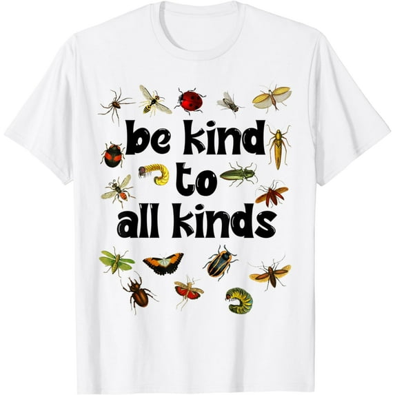 Cottagecore Vintage Bugs Ladybugs Bee Be Kind to All Kinds T-Shirt