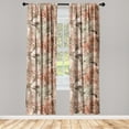 thumbnail image 1 of Cottagecore Window Curtains, Nostalgic Inspired Floral Boho Pattern Dreamy Vibes Rose Artwork, Lightweight Decor 2-Panel Set with Rod Pocket, Pair of - 28"x63", Rose Pale Green Pale Ruby, by Ambesonne, 1 of 3