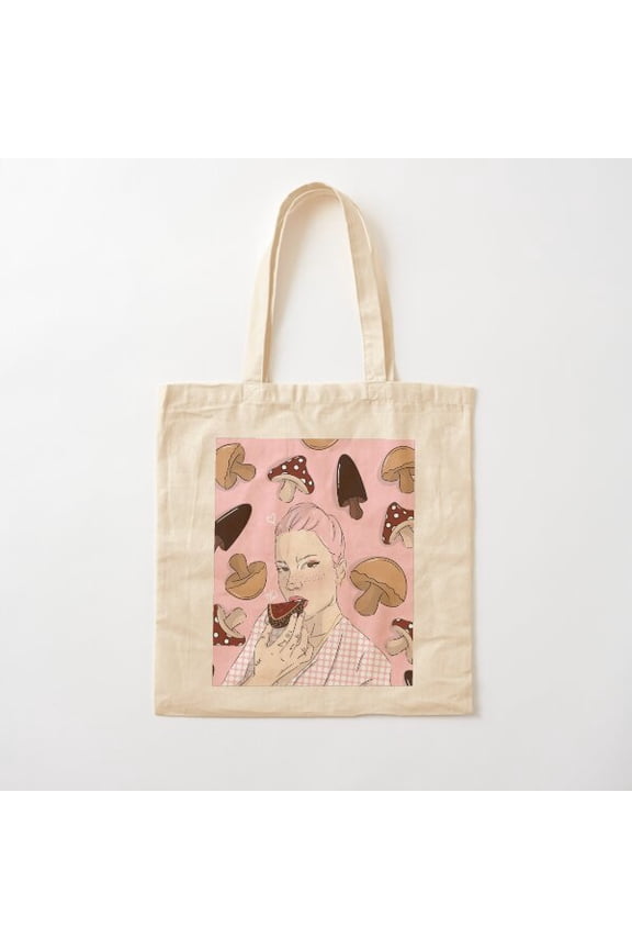 Cottagecore X H Canvas Tote Bags, Reusable Shopping Bag
