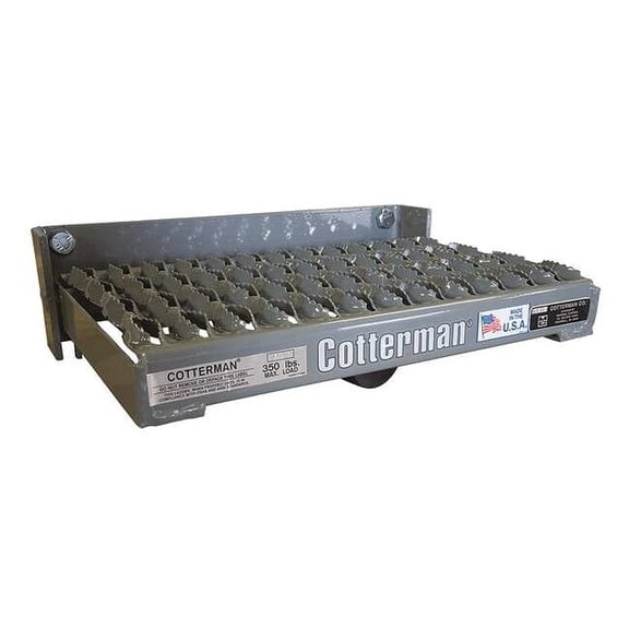 Cotterman Manual Fold-Up Step,15 In. L,4 In. H FUS100A3C1P1