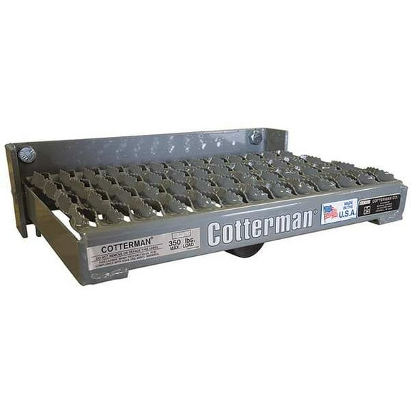 Cotterman Spring Loaded Fold-Up Step,4 In. H FUS101SA3C1P1