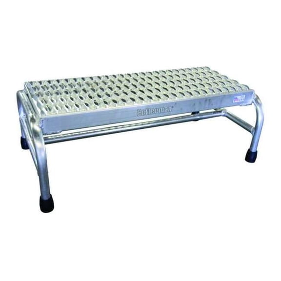 Cotterman Step Stand,10 In H,500 lb.,Aluminum 1801N3232A3E12B1C50P6