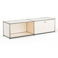 thumbnail image 1 of Cottinch Floorstanding Accent Cabinet,Metal Storage Cabinets with Door,Open Cube Storage Organizer for Living Room Bedroom,White, 1 of 4